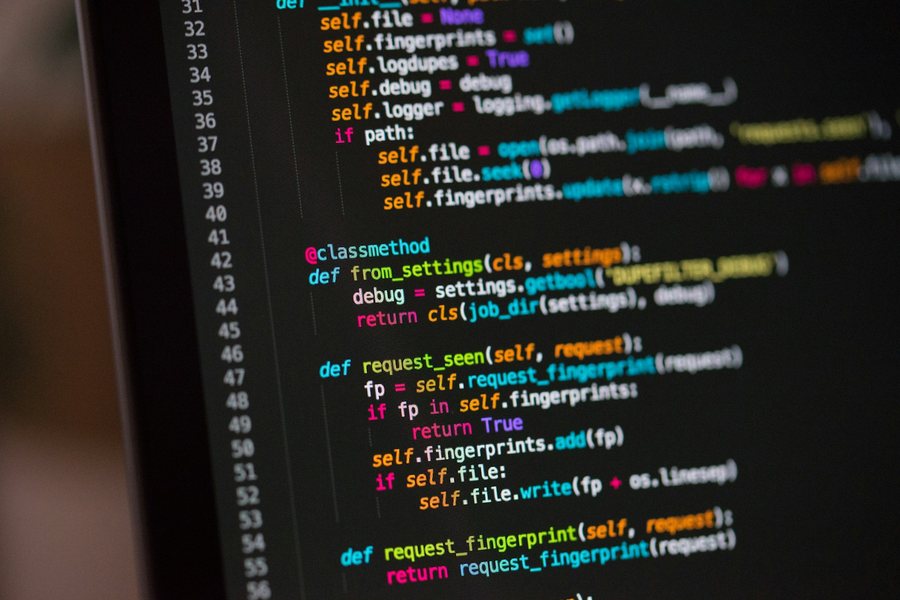 プログラムのコードが表示された画面